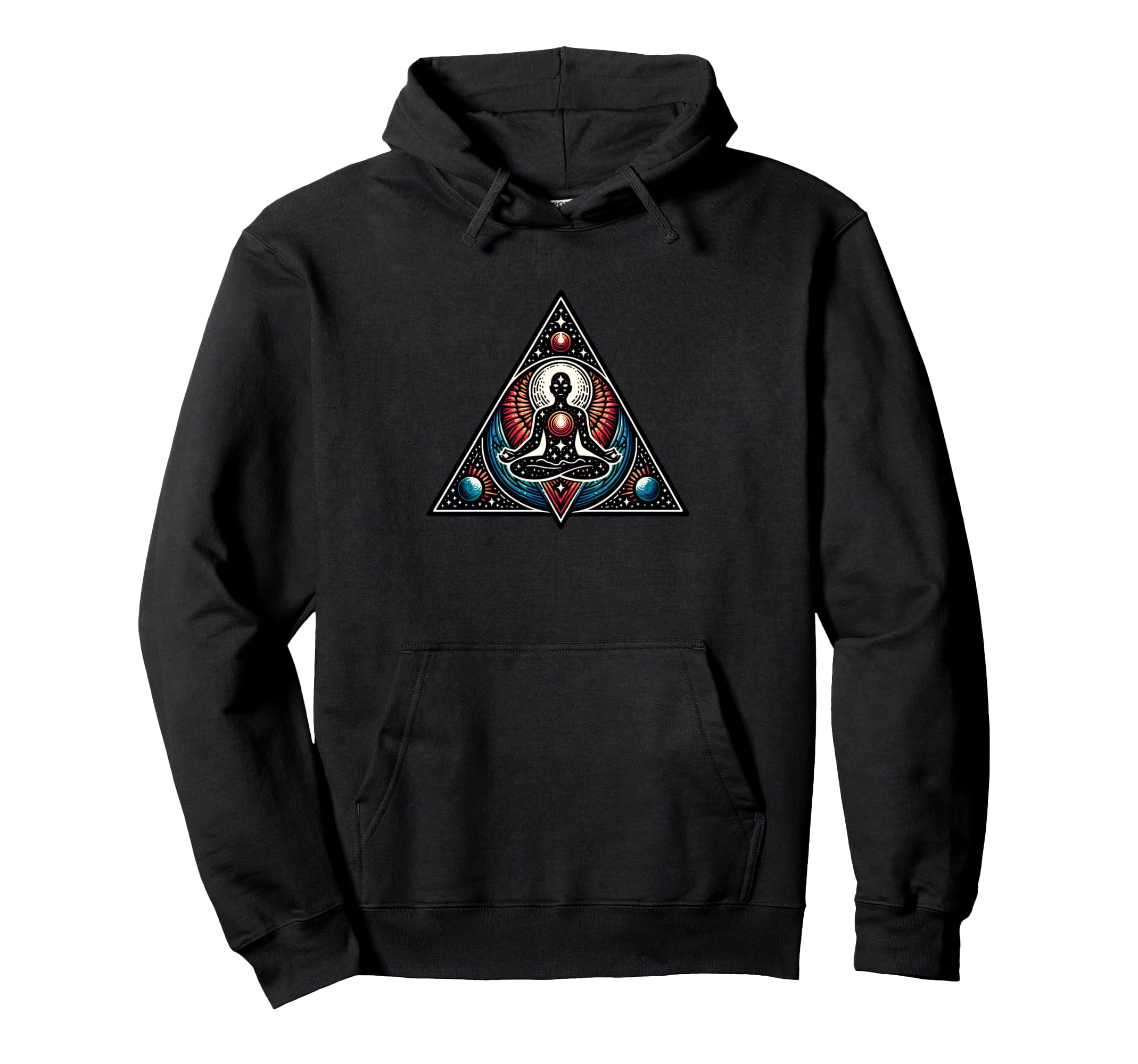 Cosmic Meditation Art Mindfulness Hoodie - Custom Art Print Men Women - T-Shirt, Sweatshirt, Hoodie