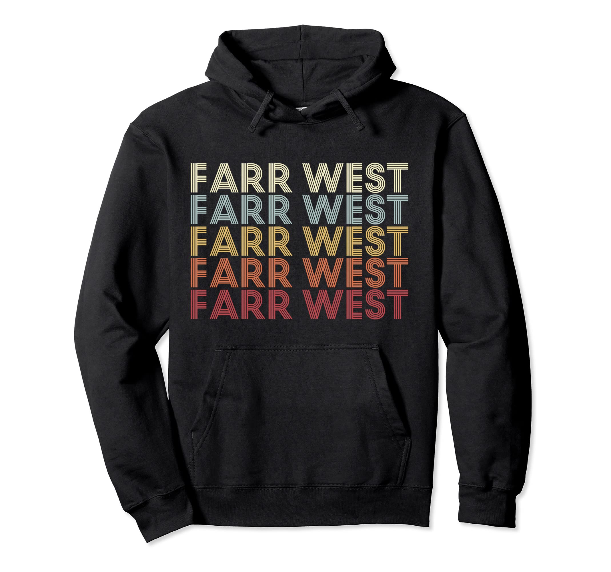 Farr West Utah Farr West Ut Text Hoodie - Graphic Print for Adults - T-Shirt, Sweatshirt, Hoodie