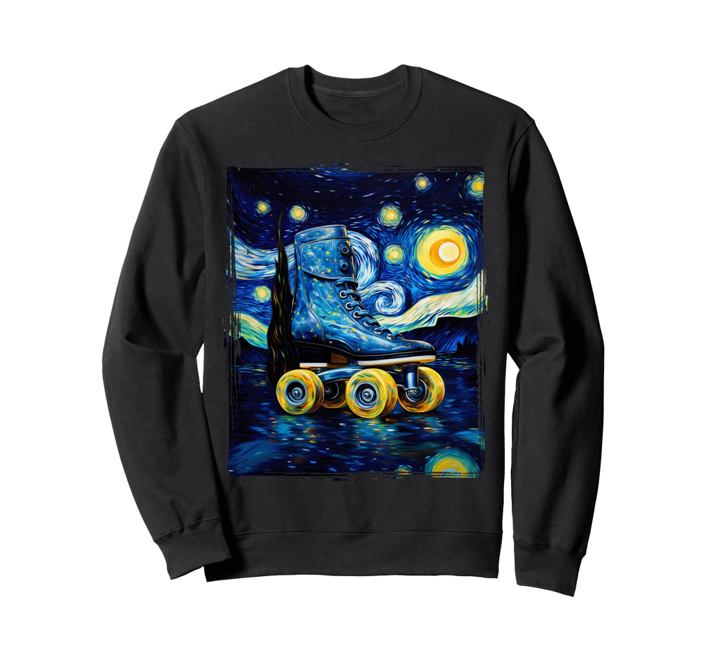 Roller Skate Roller Derby Van Sweatshirt - Aesthetic Graphic for Adults - T-Shirt, Sweatshirt, Hoodie