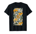 Tile Olive Floral Pattern Tiles T-Shirt - Unique Graphic for Adults - T-Shirt, Sweatshirt, Hoodie