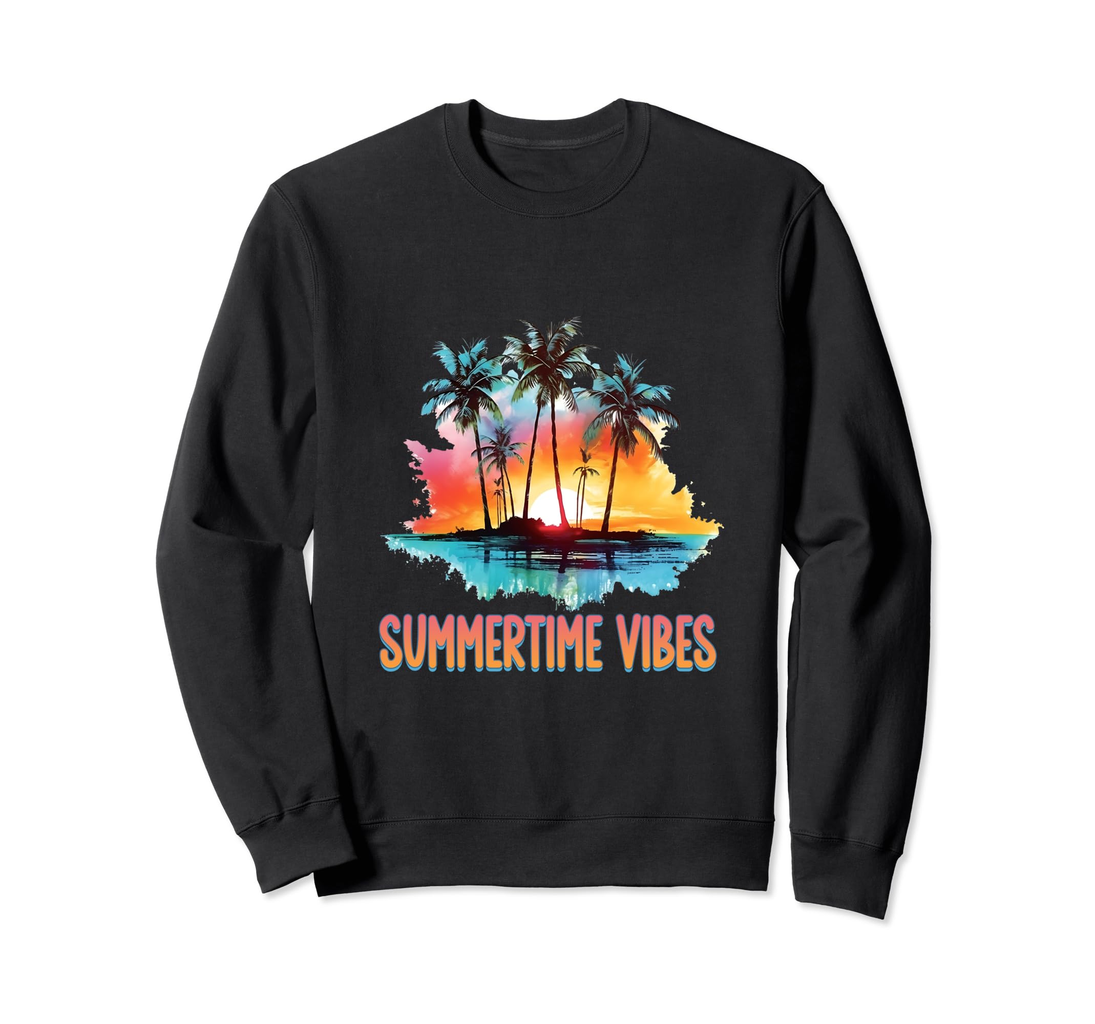 Summer Time Vibes 80S Sweatshirt - Casual Everyday Wear Men Women - T-Shirt, Sweatshirt, Hoodie