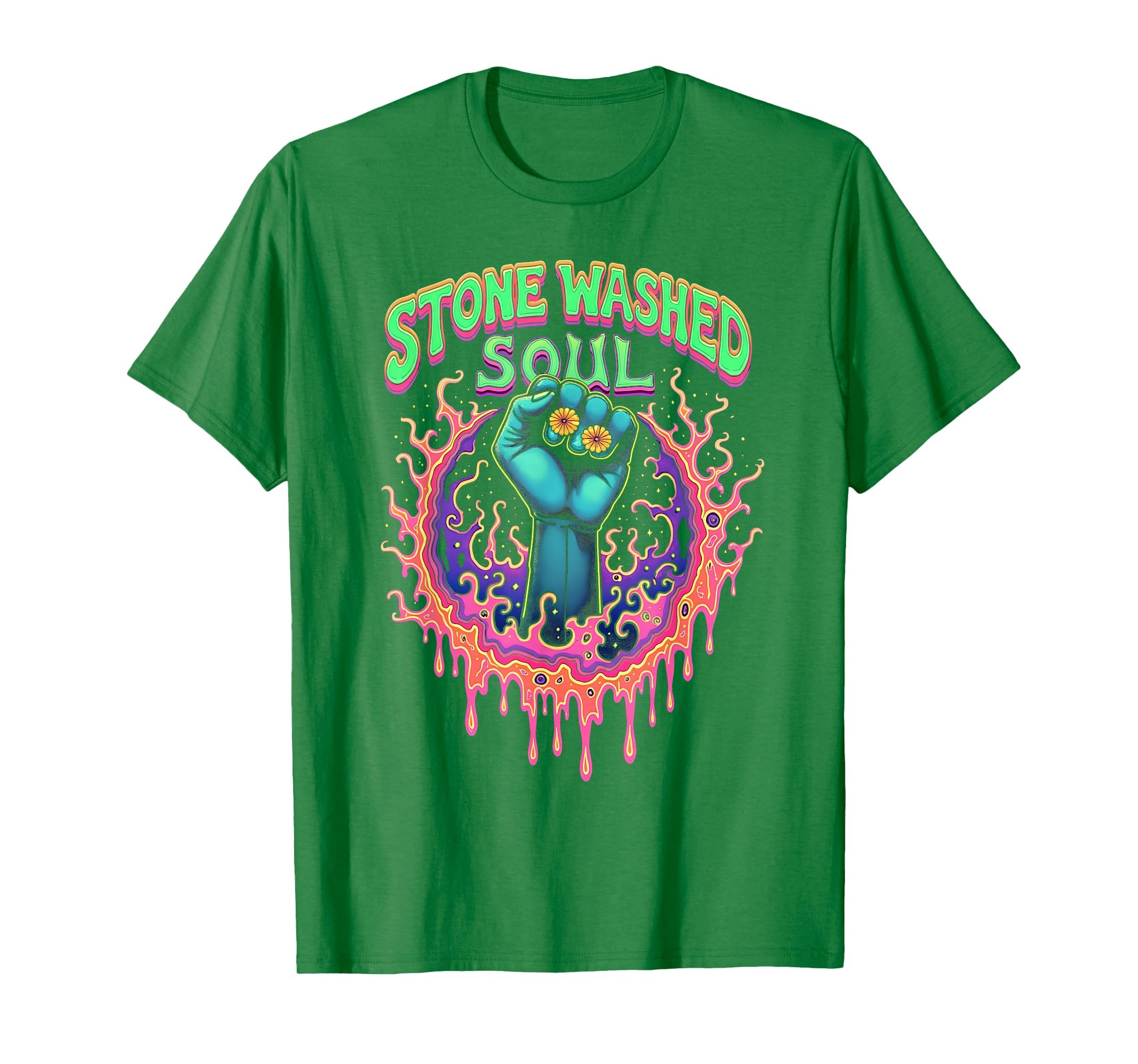 Stone Washed Soul Acid Wash T-Shirt - Casual Everyday Wear Men Women - T-Shirt, Sweatshirt, Hoodie