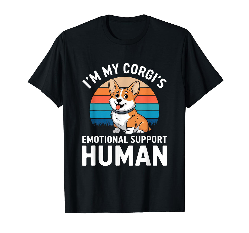 Im My Corgis Emotional Support Human T-Shirt - Custom Art Print for Adults - T-Shirt, Sweatshirt, Hoodie