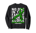 No One This Family Fights Alone I Sweatshirt - Trendy Graphic Men Women - T-Shirt, Sweatshirt, Hoodie