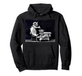 Old Farmer Kitten Cat Black And White Hoodie - Trendy Graphic for Adults - T-Shirt, Sweatshirt, Hoodie