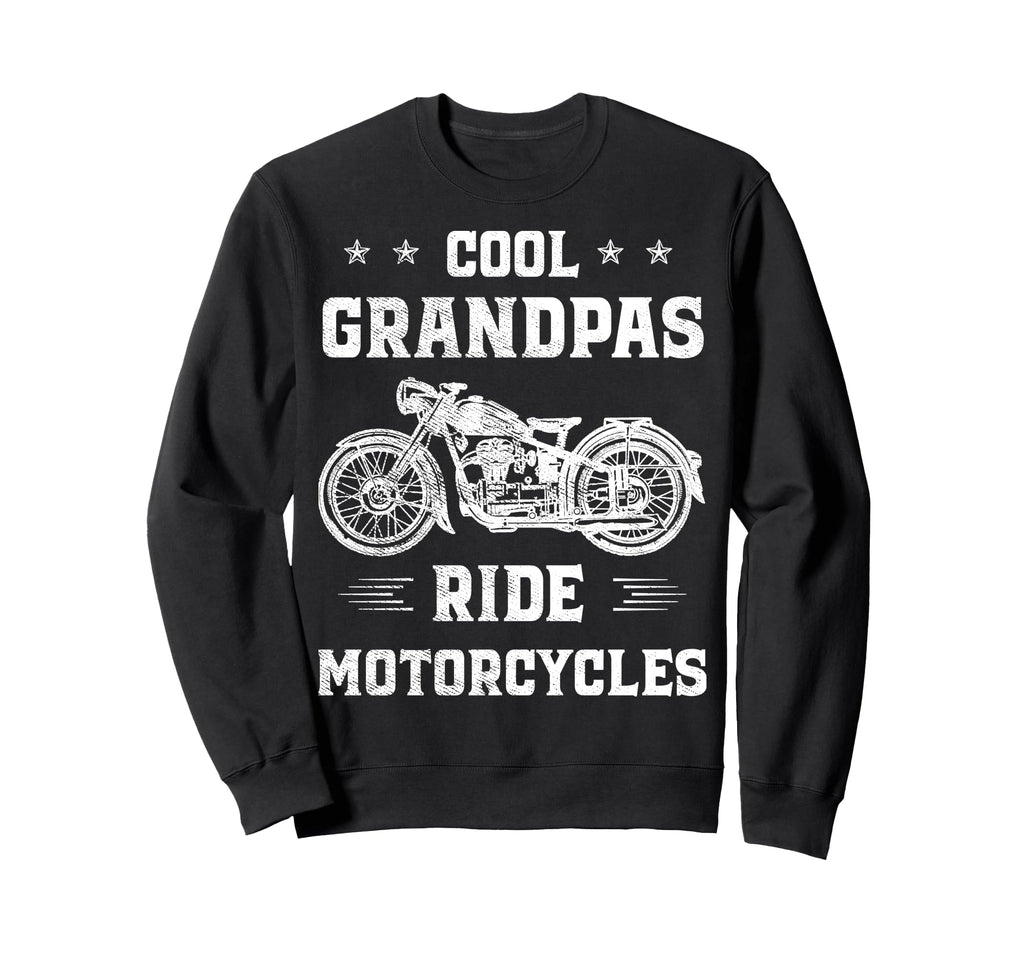 Grandpas Ride Motorcycles Biker Sweatshirt - Custom Art Print Unisex - T-Shirt, Sweatshirt, Hoodie