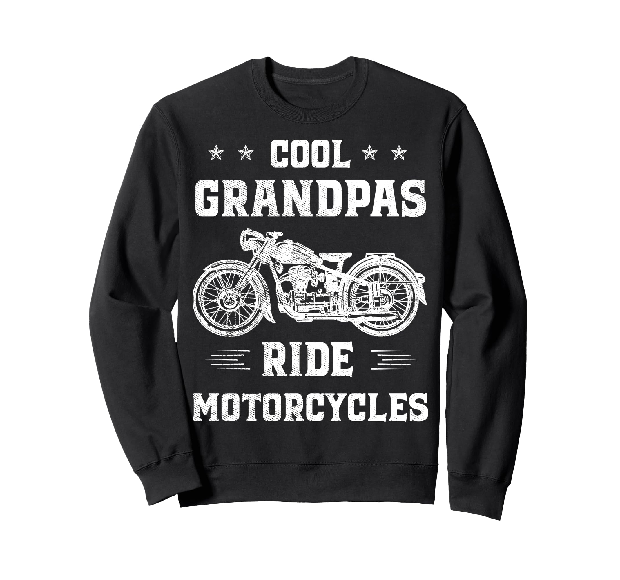 Grandpas Ride Motorcycles Biker Sweatshirt - Custom Art Print Unisex - T-Shirt, Sweatshirt, Hoodie