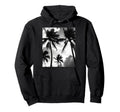 Black White Photo Palm Trees Sunset Hoodie - Trendy Graphic Unisex - T-Shirt, Sweatshirt, Hoodie