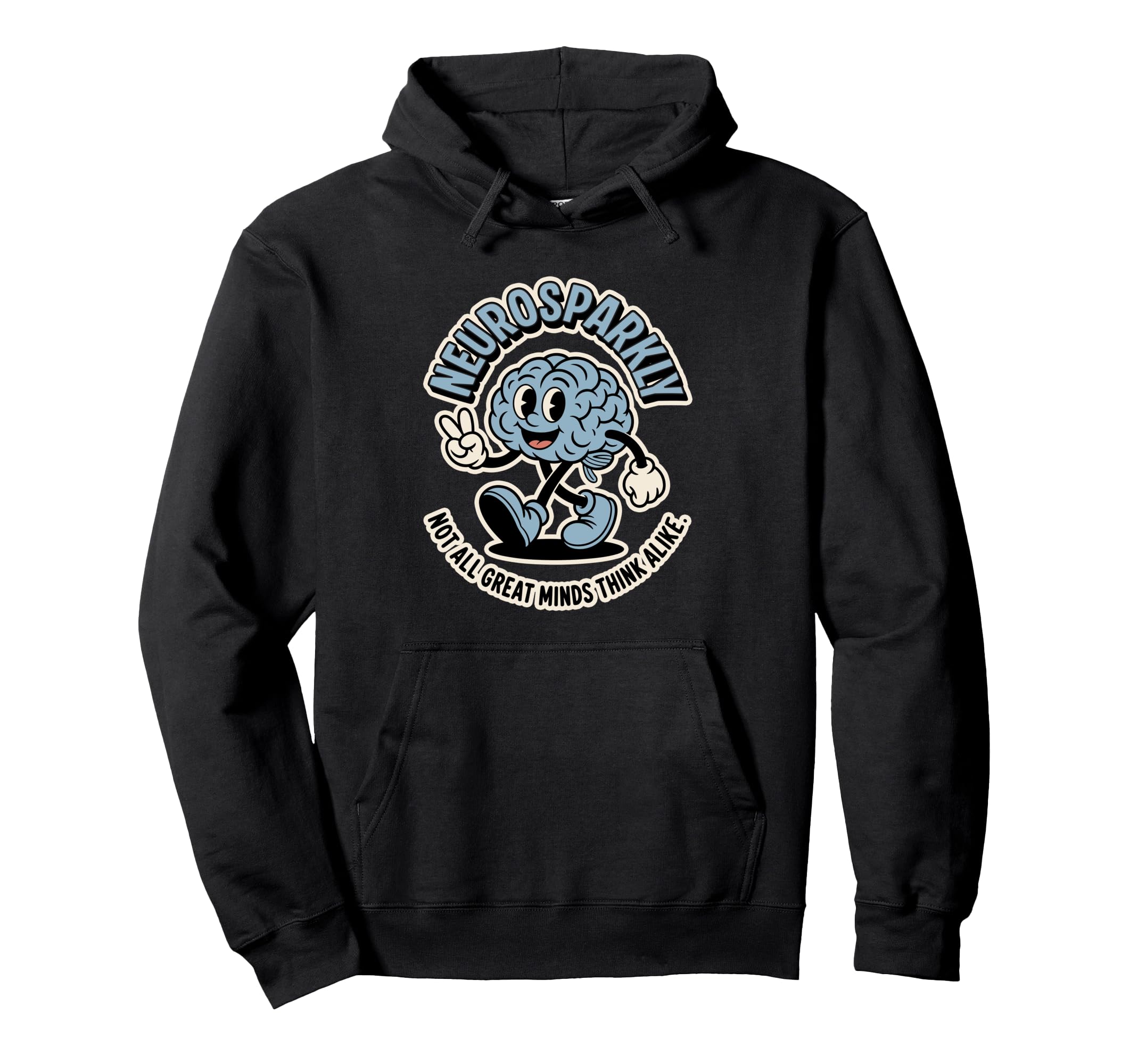 Neurosparkly Brain Neurodiversity Autism Hoodie - Novelty Apparel Unisex - T-Shirt, Sweatshirt, Hoodie