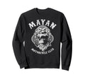 Mayan Motorcycle Skull Anarchy Sweatshirt - Custom Art Print Men Women - T-Shirt, Sweatshirt, Hoodie