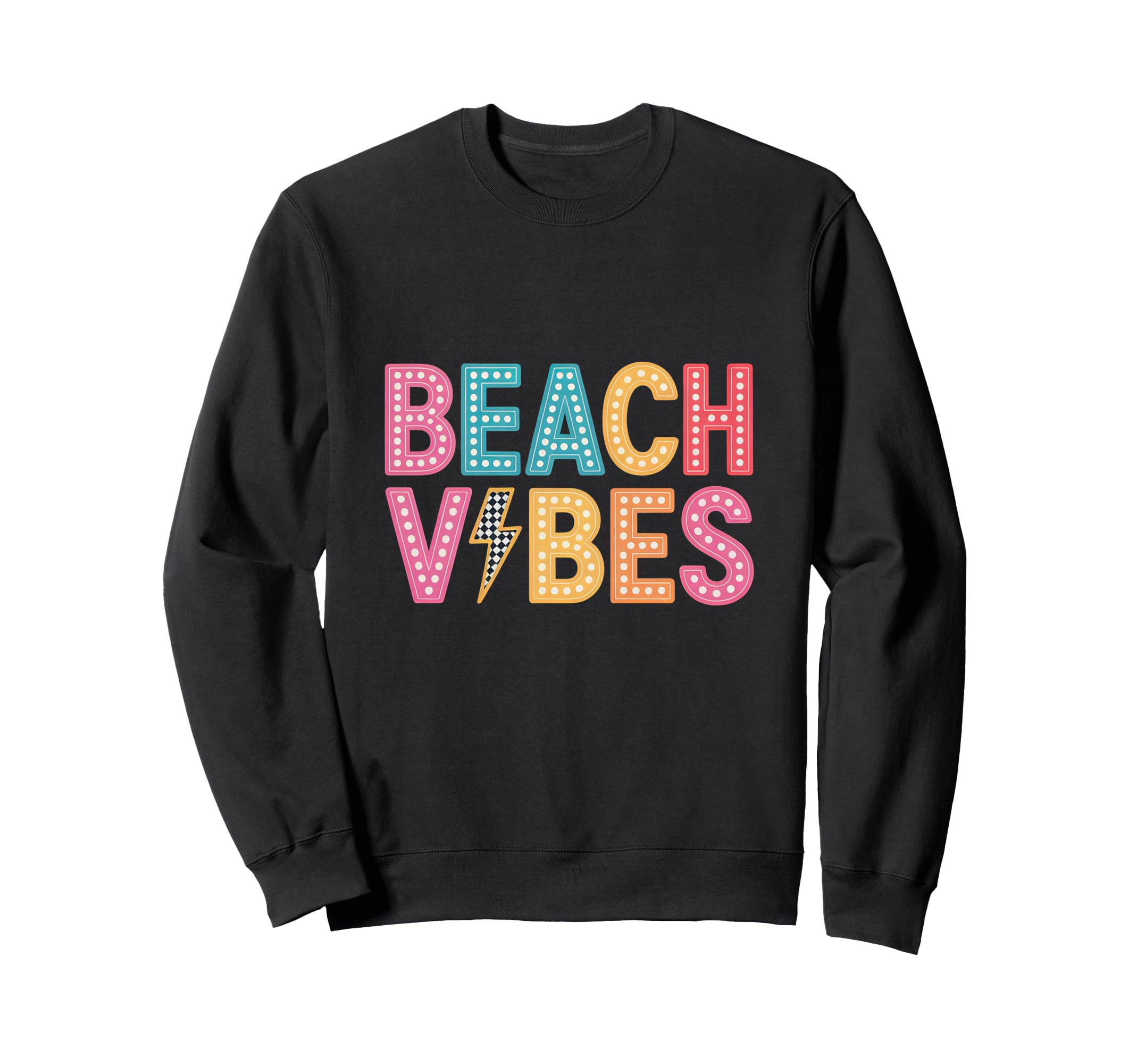 Marquee Beach Vibes Multi Color Sweatshirt - Streetwear Style for Adults - T-Shirt, Sweatshirt, Hoodie