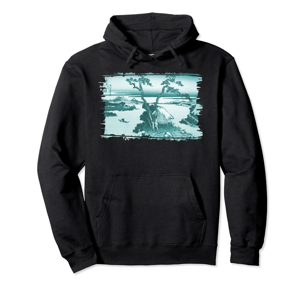 Famous Fine Art Lake Suwa Remix Special Hoodie - Unique Graphic for Adults - T-Shirt, Sweatshirt, Hoodie