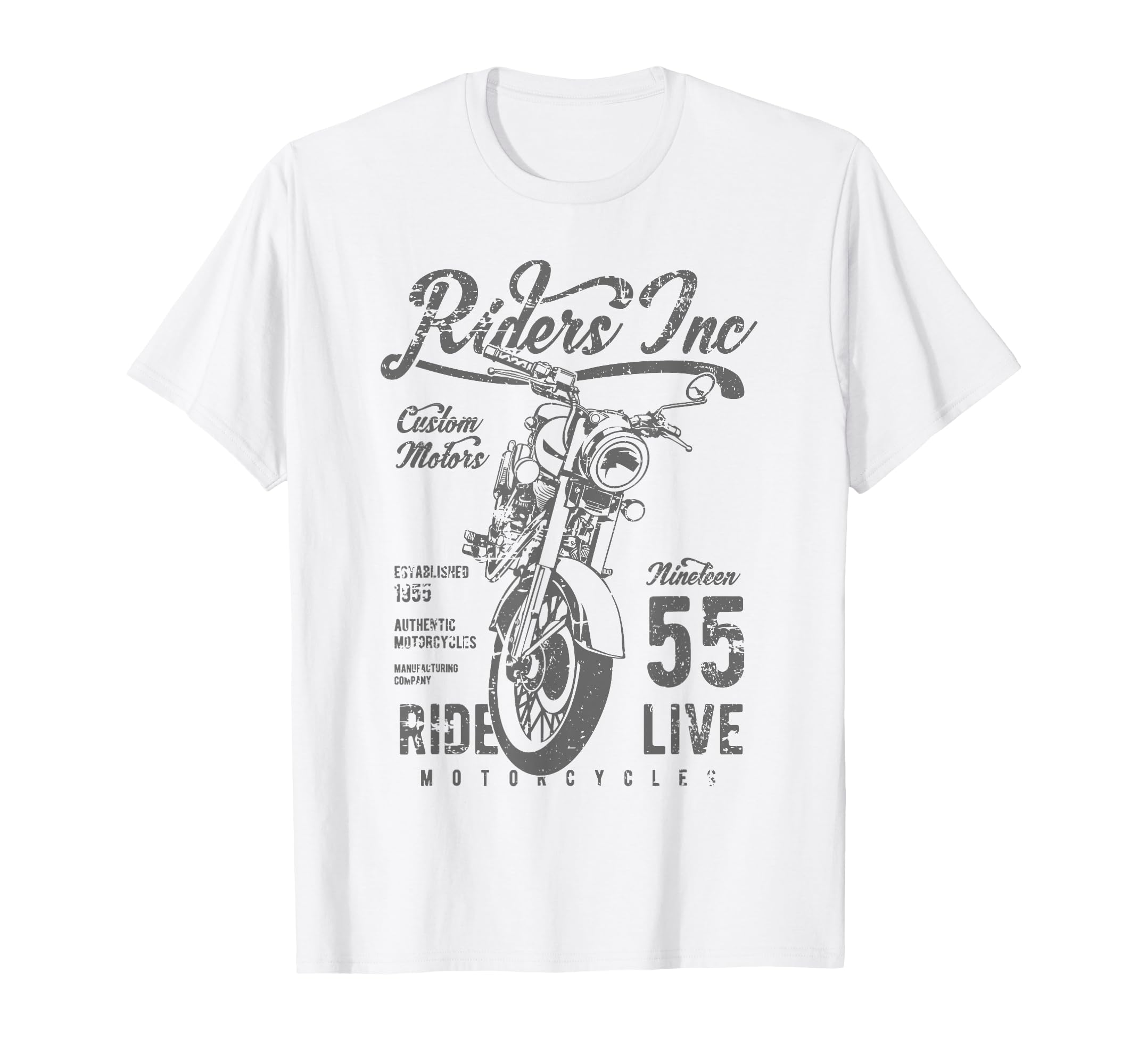 Riders Inc 1955 Motorcycle T-Shirt - Fun Novelty Design Men Women - T-Shirt, Sweatshirt, Hoodie