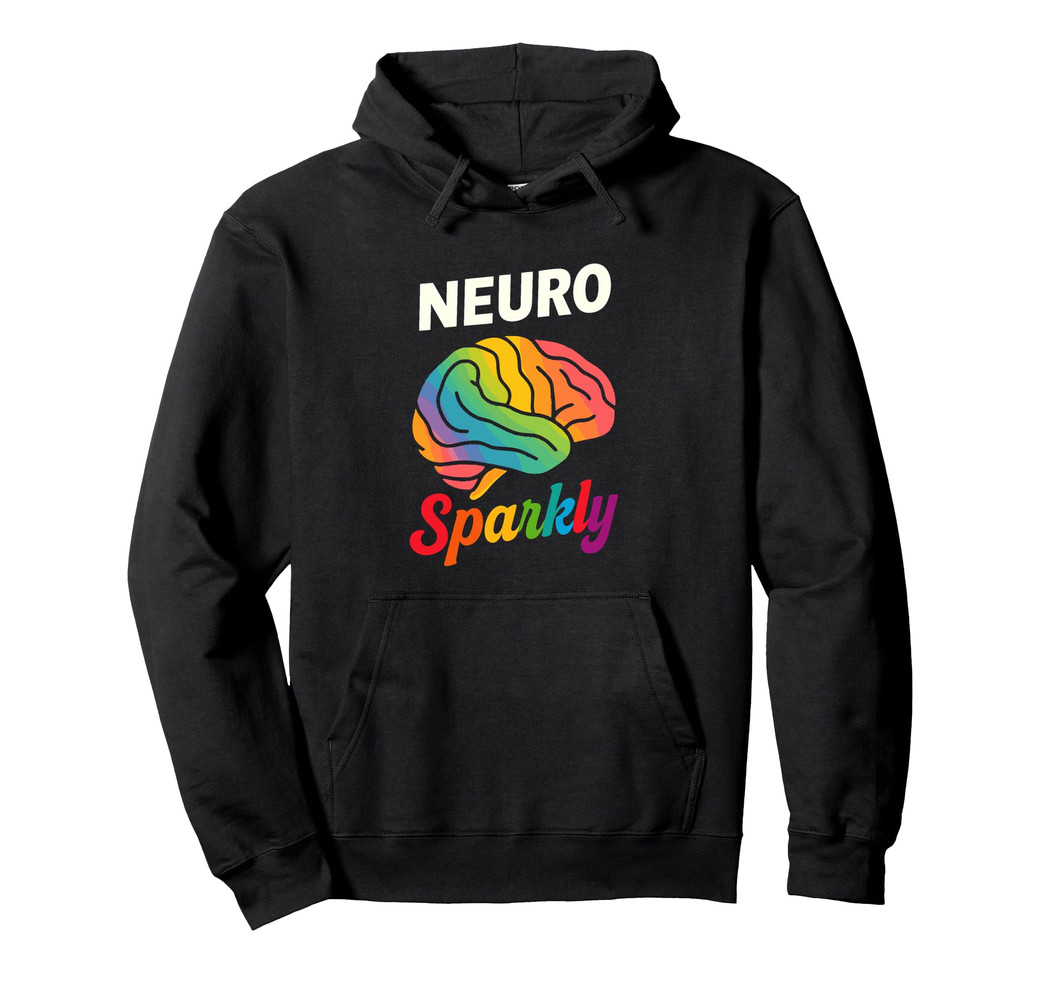 Neuro Sparkly Brain Adhd Autism Hoodie - Streetwear Style for Adults - T-Shirt, Sweatshirt, Hoodie