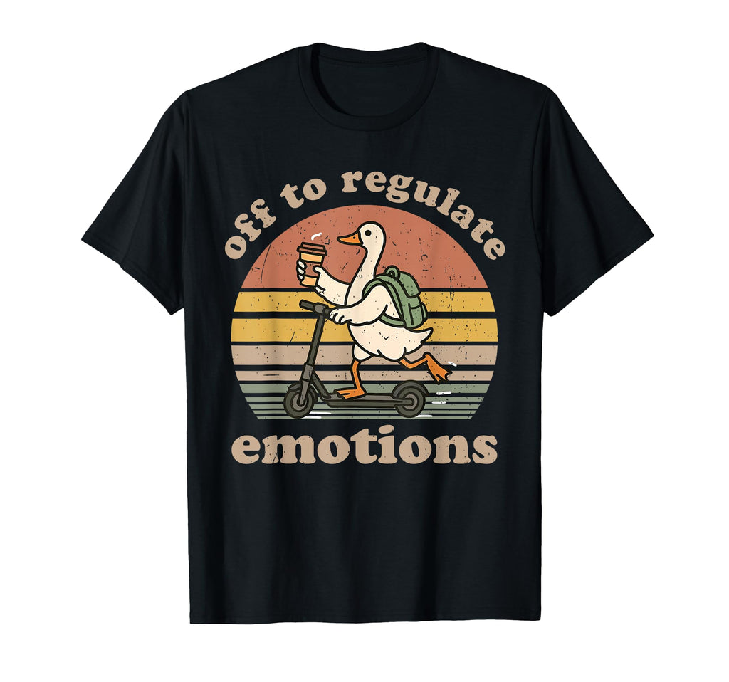 Silly Goose Mental Health Off To T-Shirt - Aesthetic Graphic Men Women - T-Shirt, Sweatshirt, Hoodie