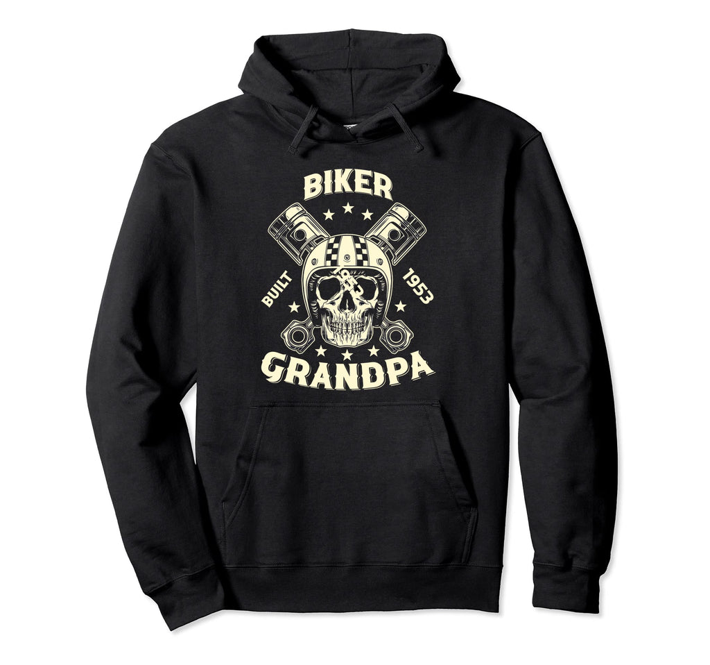 70Th Birthday Motorcycle Biker Grandpa 1953 Hoodie - Trendy Graphic Unisex - T-Shirt, Sweatshirt, Hoodie