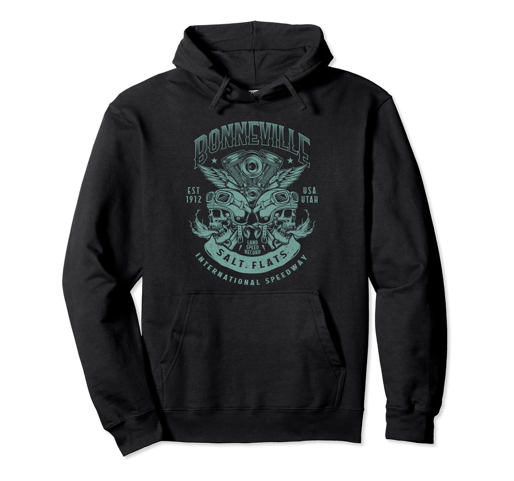 Bonneville Salt Flats Motorcycle Racing Hoodie - Custom Art Print Unisex - T-Shirt, Sweatshirt, Hoodie