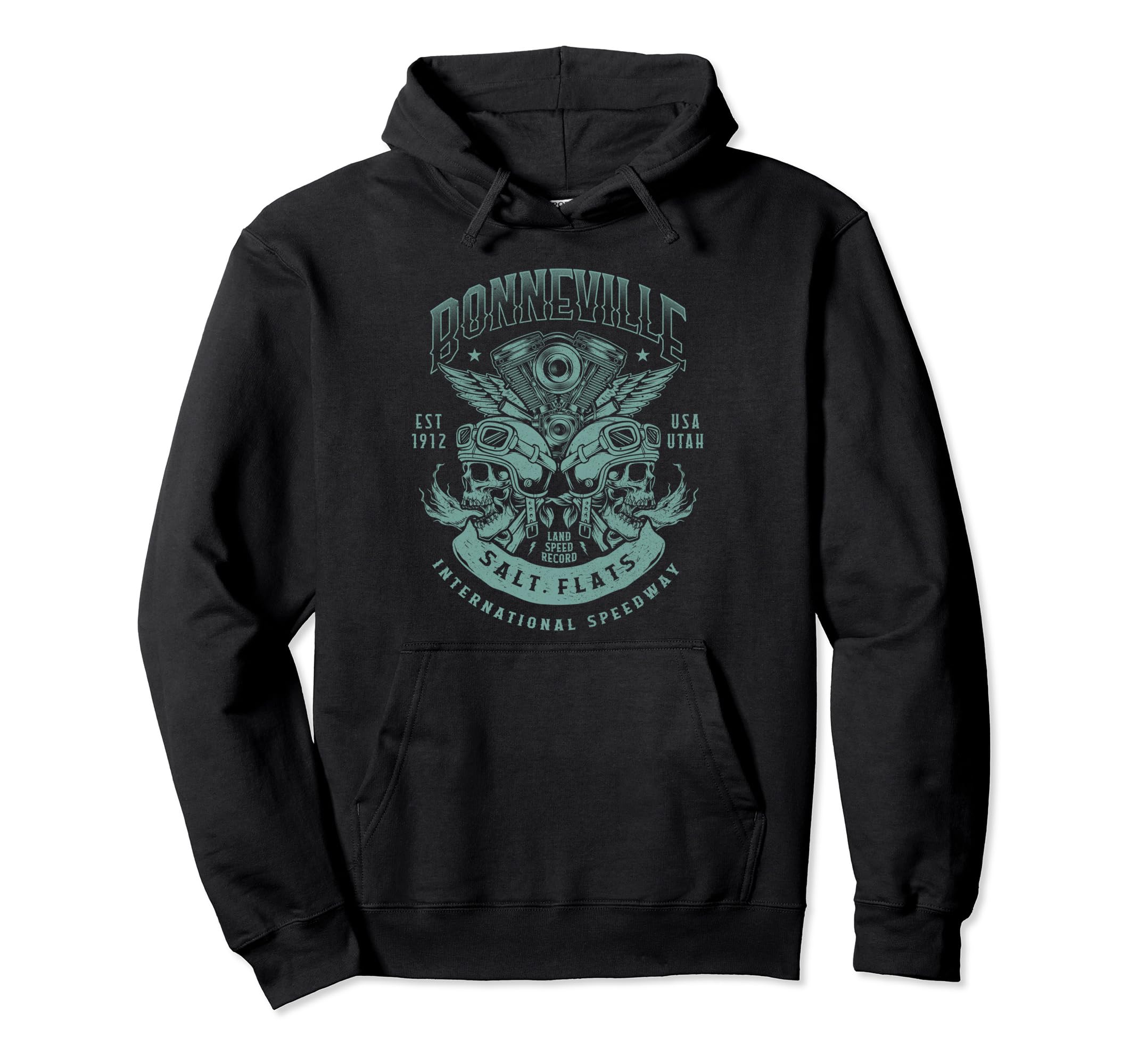 Bonneville Salt Flats Motorcycle Racing Hoodie - Custom Art Print Unisex - T-Shirt, Sweatshirt, Hoodie