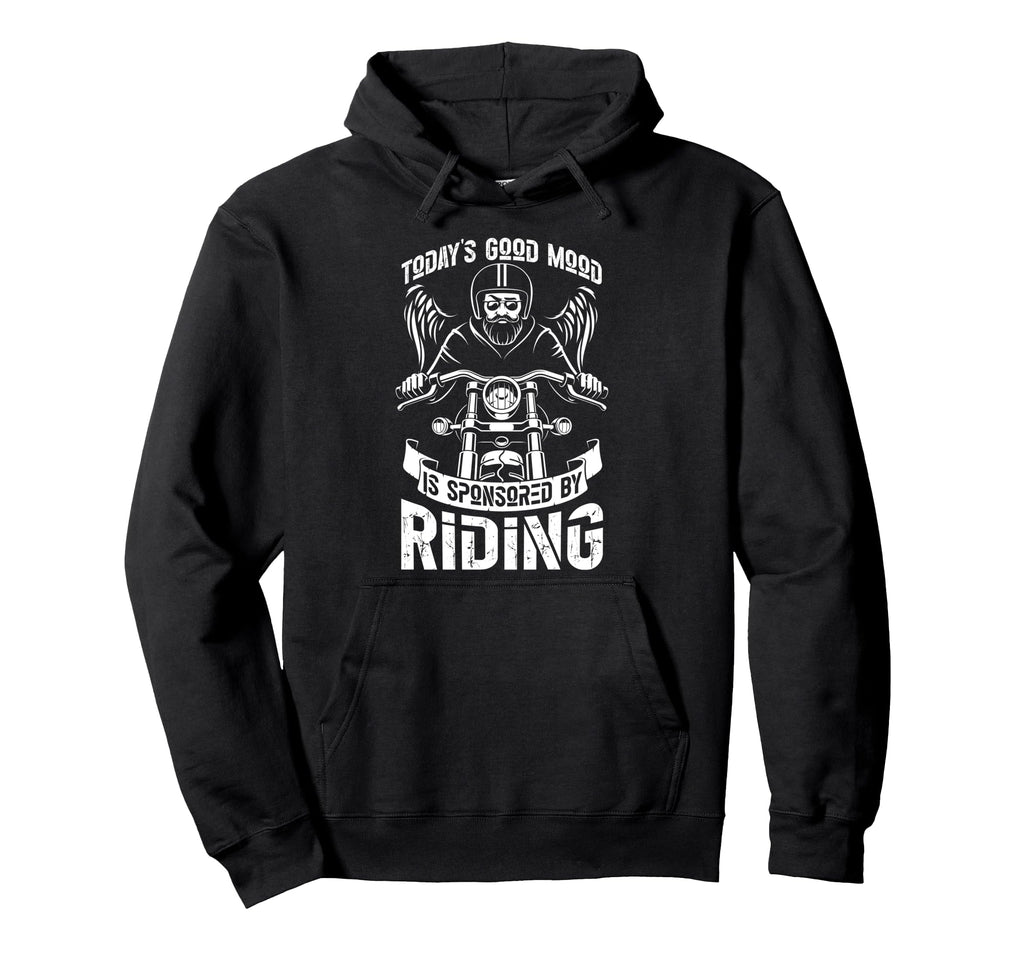 Motorcycle Biker Todays Good Mood Is Hoodie - Minimalist Print Men Women - T-Shirt, Sweatshirt, Hoodie