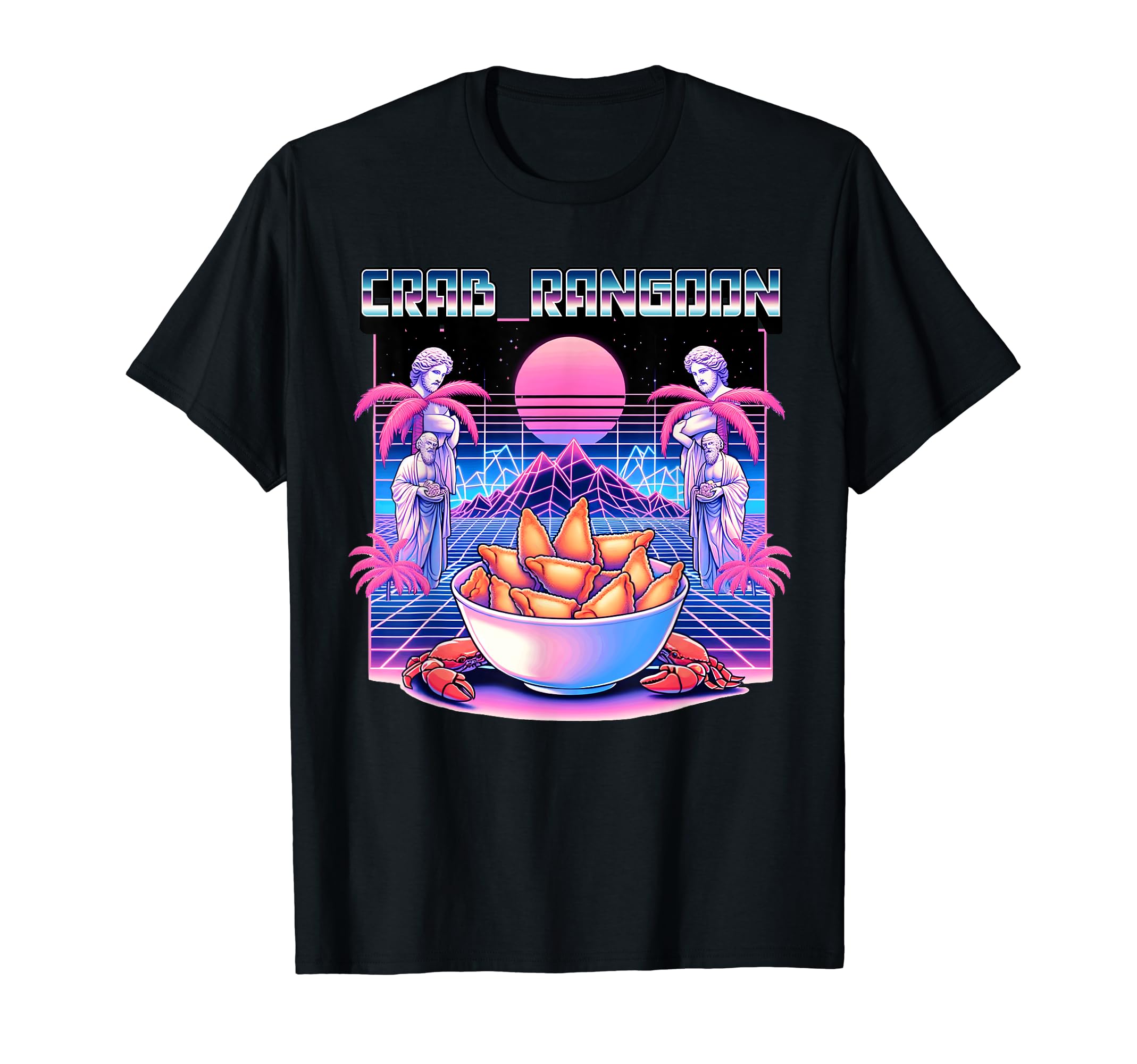 Vaporwave Crab Rangoon Goons Meme 80S T-Shirt - Novelty Apparel Men Women - T-Shirt, Sweatshirt, Hoodie