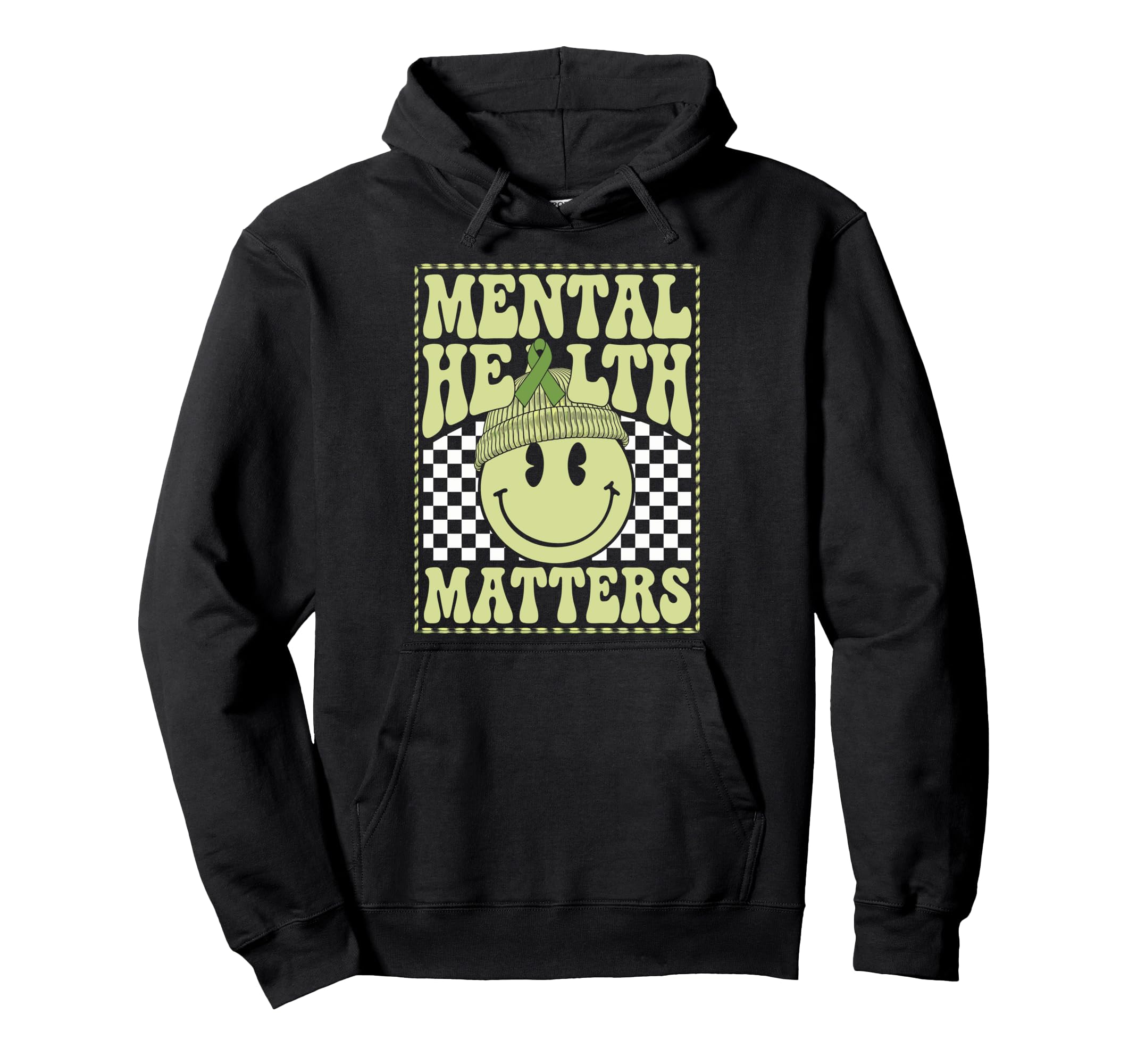 Groovy Mental Health Awareness Month Hoodie - Trendy Graphic Men Women - T-Shirt, Sweatshirt, Hoodie