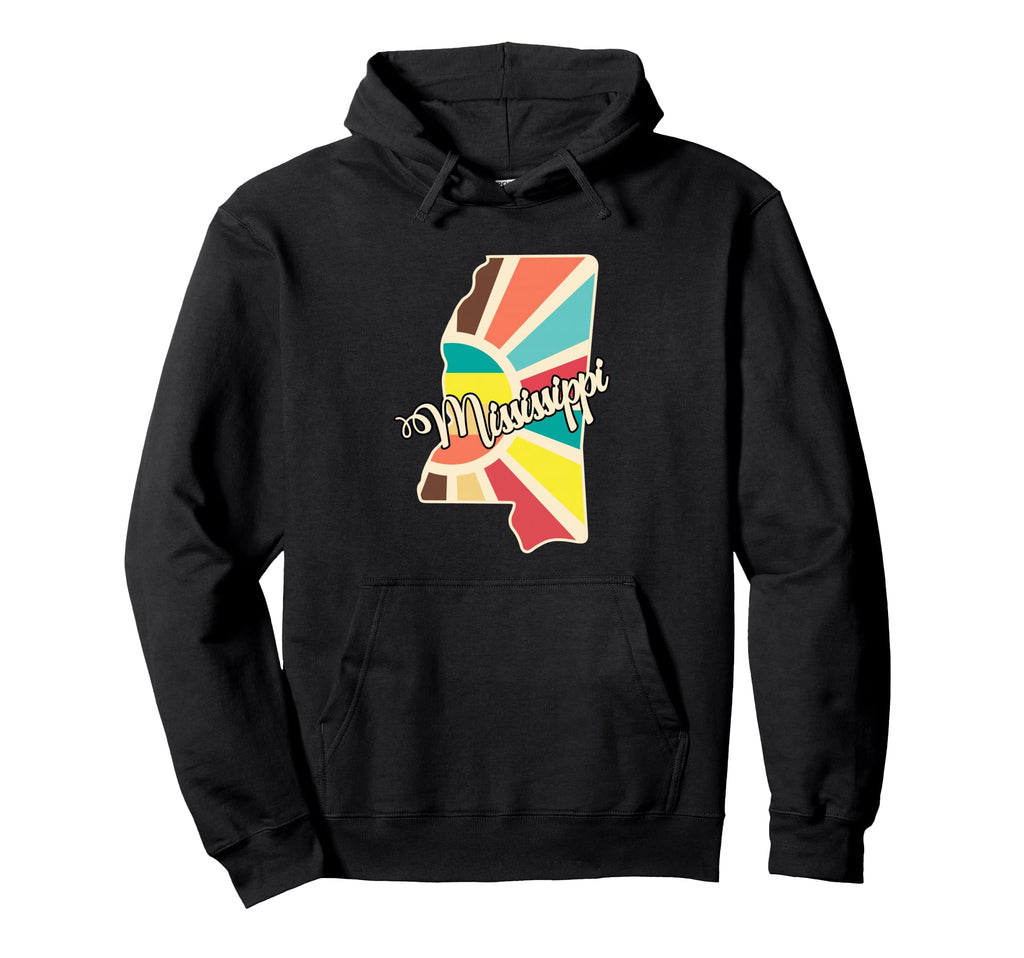 Mississippi Pride Colorful State Hoodie - Casual Everyday Wear Men Women - T-Shirt, Sweatshirt, Hoodie