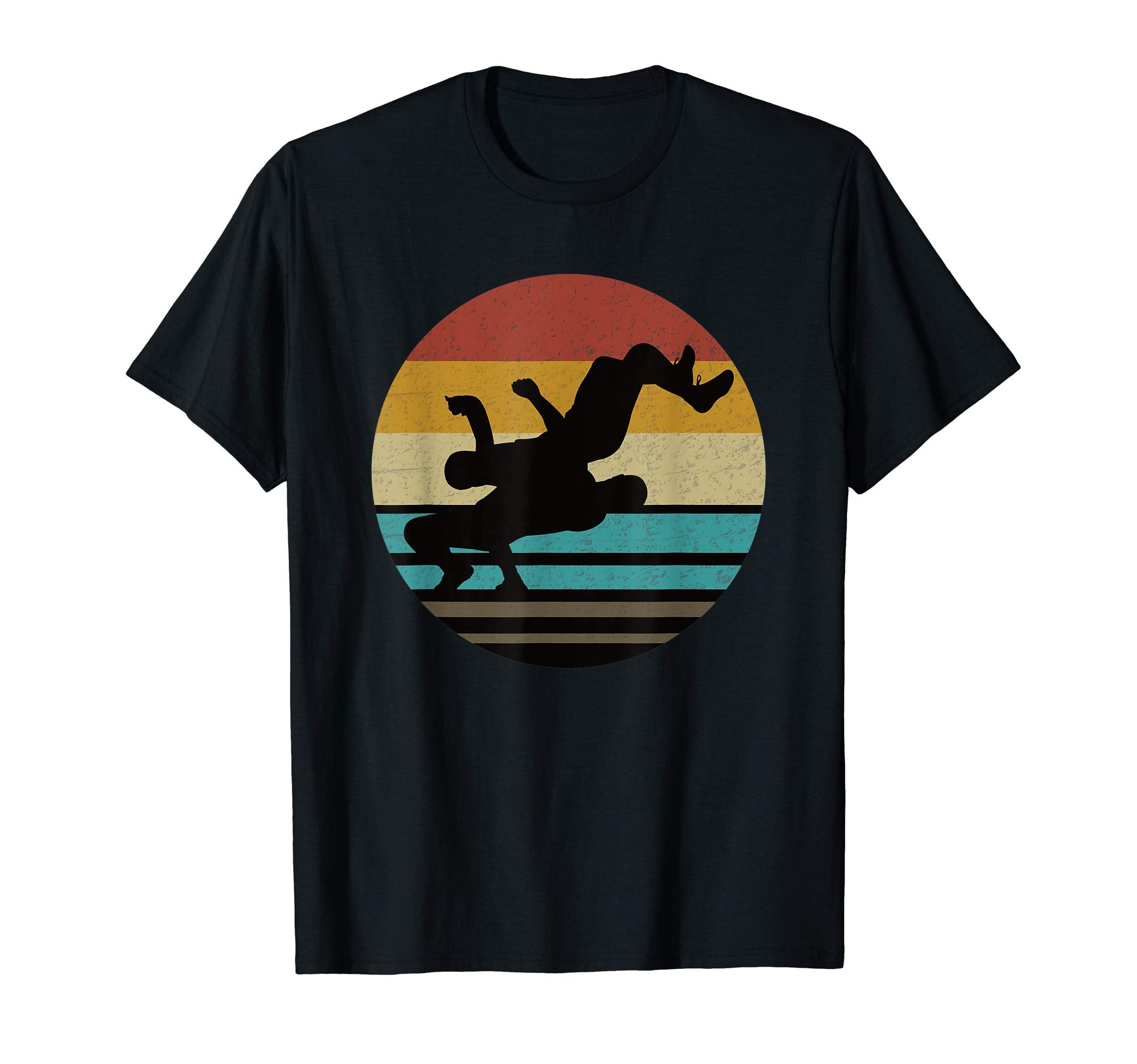 Sunset Wrestling Take Down T-Shirt - Graphic Print for Adults - T-Shirt, Sweatshirt, Hoodie