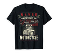 Never Underestimate Old Motorcycle T-Shirt - Fun Novelty Design Men Women - T-Shirt, Sweatshirt, Hoodie