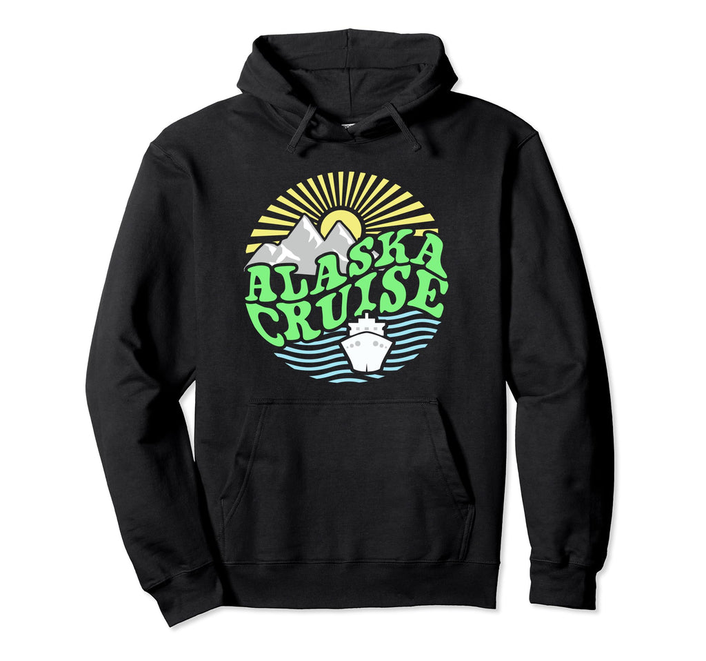 Alaska Vacation Cruise 70S Nostalgia Hoodie - Minimalist Print for Adults - T-Shirt, Sweatshirt, Hoodie