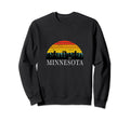 70S Minnesota Mn Sunset Camping Tent Sweatshirt - Unique Graphic Unisex - T-Shirt, Sweatshirt, Hoodie