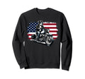 Patriotic Pitbull Motorcycle Sweatshirt - Casual Everyday Wear Unisex - T-Shirt, Sweatshirt, Hoodie