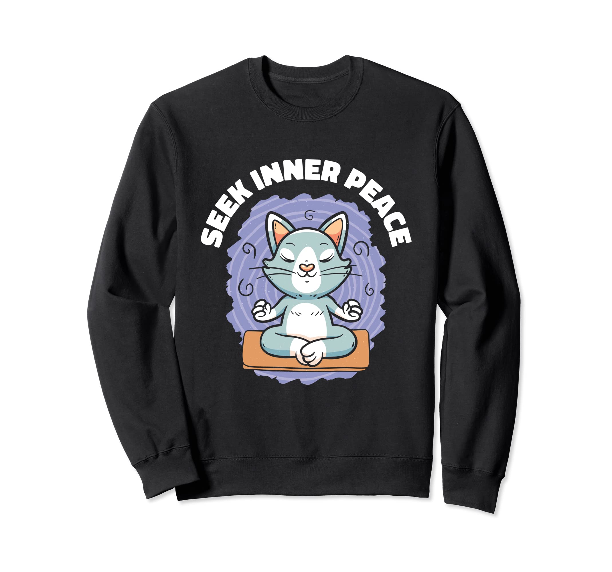 Seek Inner Peace Calmness Serenity Sweatshirt - Graphic Print for Adults - T-Shirt, Sweatshirt, Hoodie