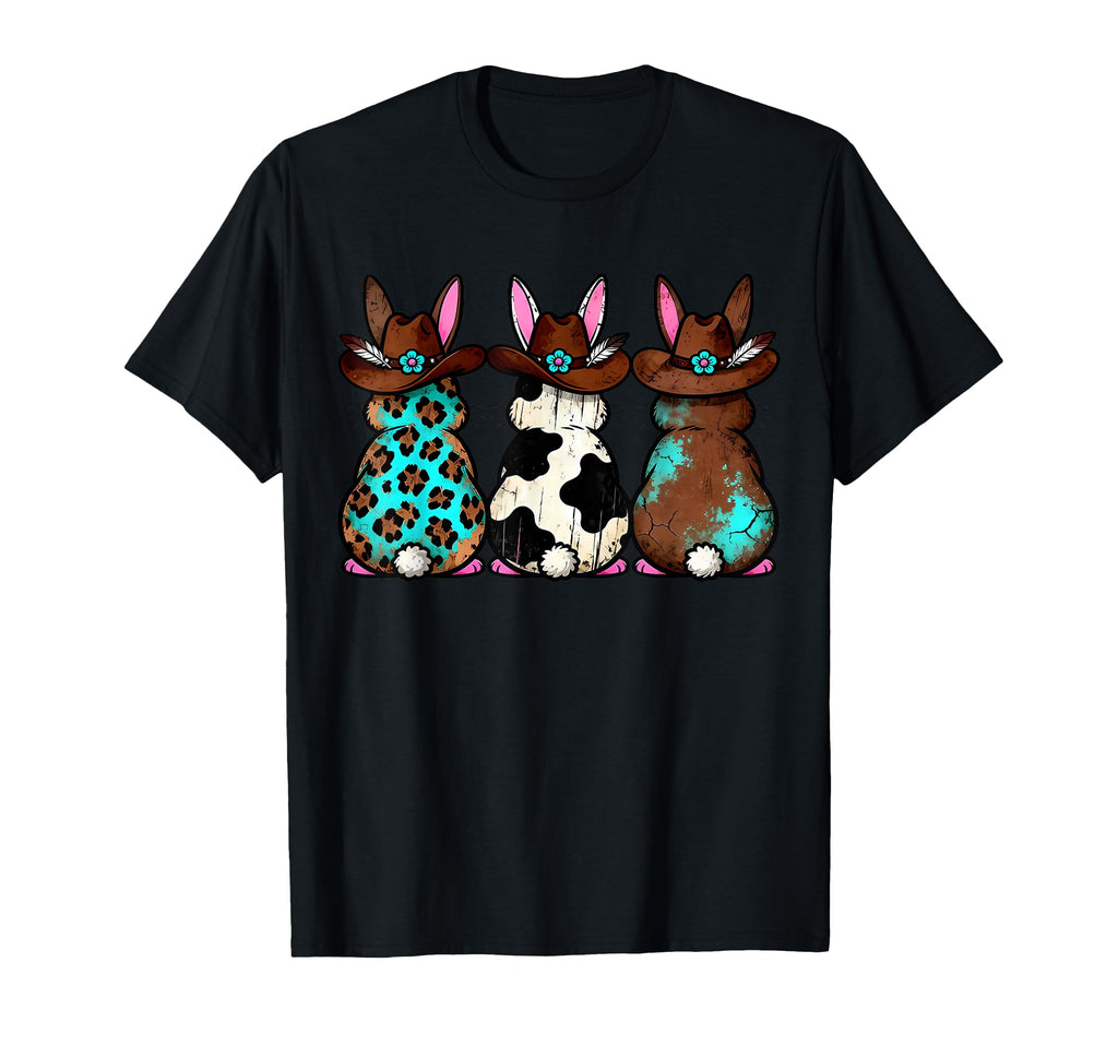 Cowhide Leopard Turquoise Howdy T-Shirt - Fun Novelty Design for Adults - T-Shirt, Sweatshirt, Hoodie