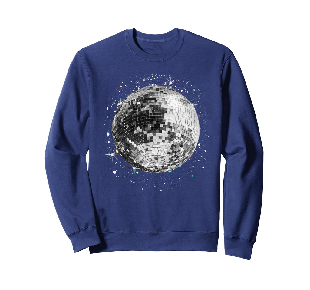 Black And White Disco Ball Club Sweatshirt - Unique Graphic Men Women - T-Shirt, Sweatshirt, Hoodie
