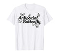 Antisocial Butterfly Introverts Unite T-Shirt - Novelty Apparel for Adults - T-Shirt, Sweatshirt, Hoodie