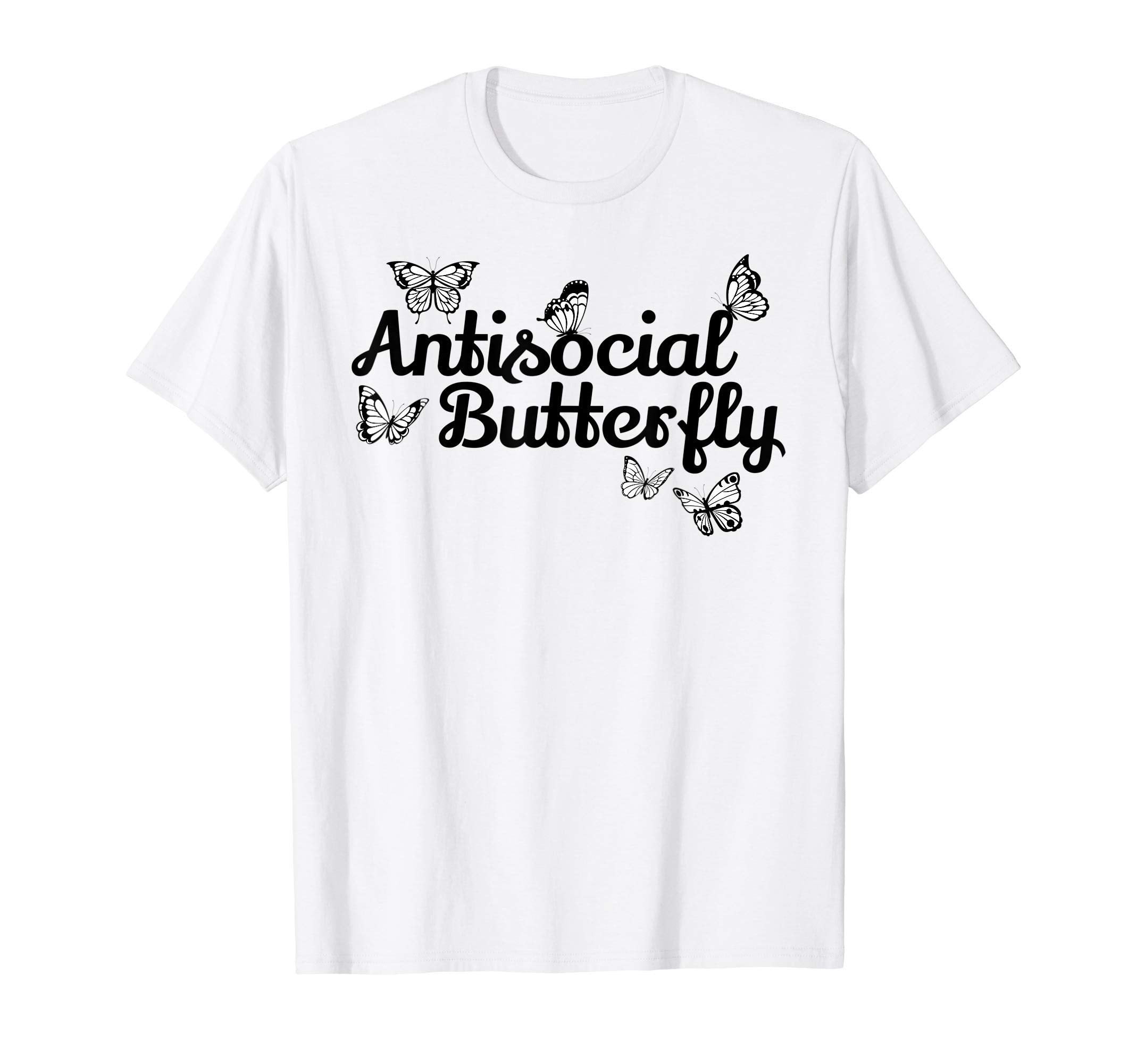 Antisocial Butterfly Introverts Unite T-Shirt - Novelty Apparel for Adults - T-Shirt, Sweatshirt, Hoodie