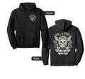 2 Sided Hell And Steel Skull Hoodie - Casual Everyday Wear for Adults - T-Shirt, Sweatshirt, Hoodie