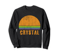 Crystal Custom Name 7 Letters Sunset Sweatshirt - Graphic Print for Adults - T-Shirt, Sweatshirt, Hoodie