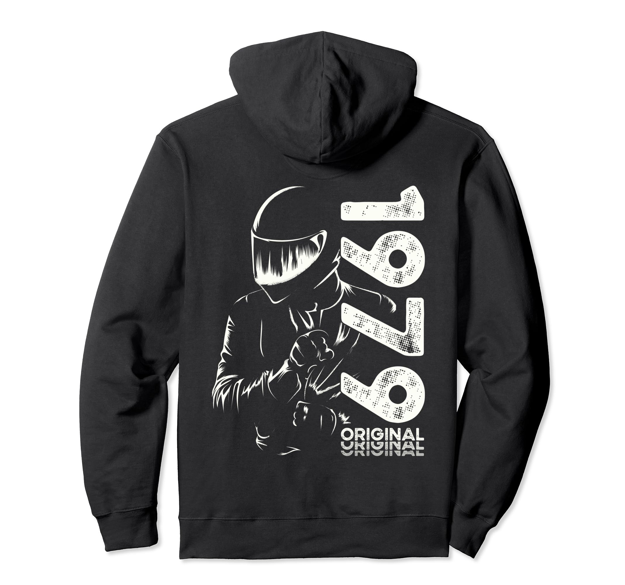 45Th Birthday Motorcycle Motorcyclist Hoodie - Aesthetic Graphic Men Women - T-Shirt, Sweatshirt, Hoodie