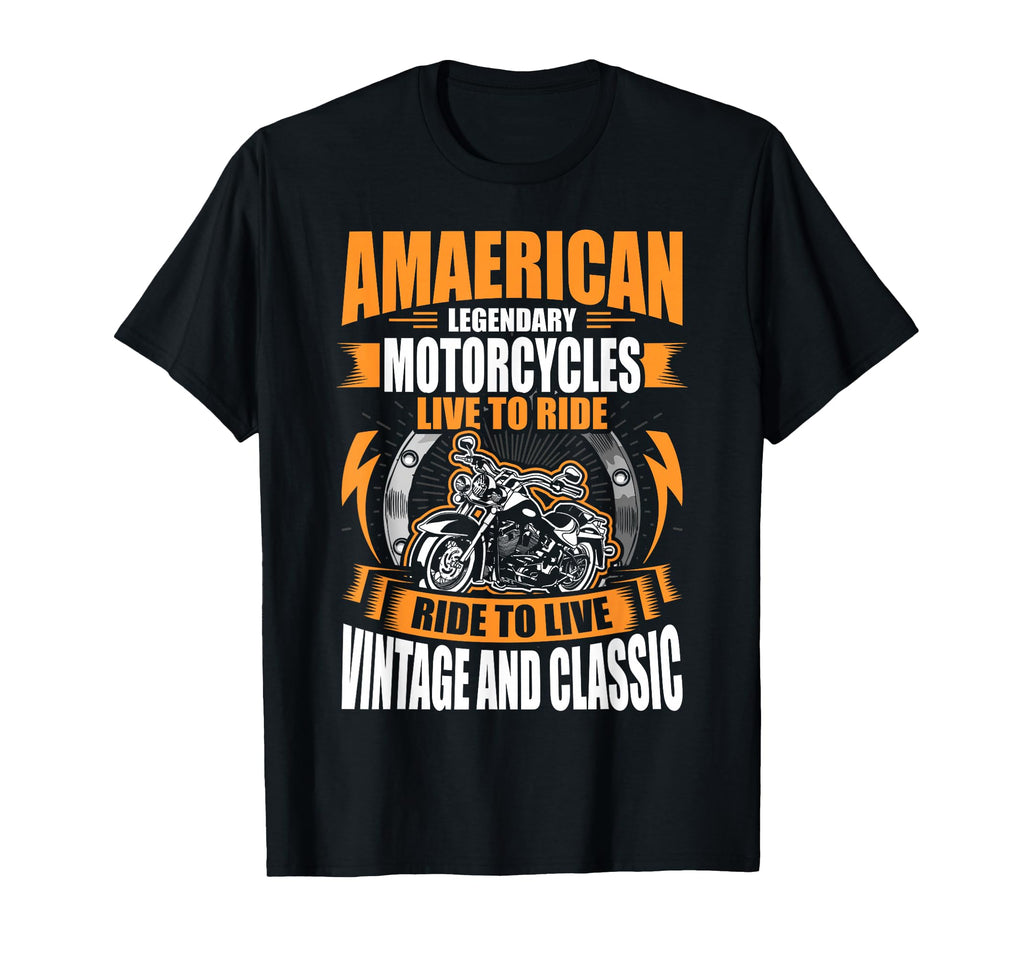American Motorcycles Biker T-Shirt - Custom Art Print Men Women - T-Shirt, Sweatshirt, Hoodie