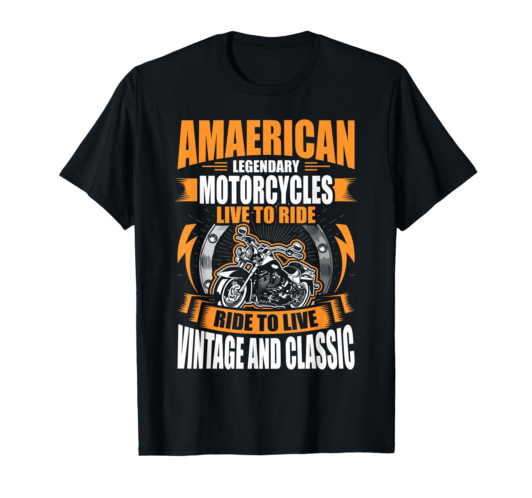 American Motorcycles Biker T-Shirt - Custom Art Print Men Women - T-Shirt, Sweatshirt, Hoodie