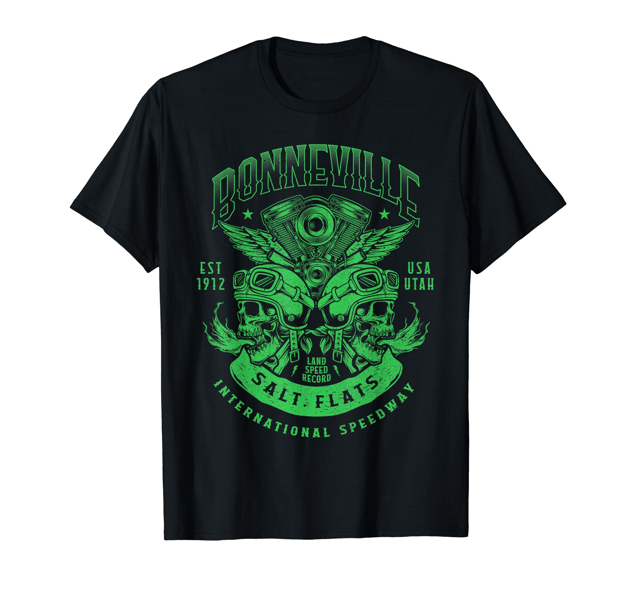 Bonneville Salt Flats Motorcycle Racing T-Shirt - Graphic Print Unisex - T-Shirt, Sweatshirt, Hoodie