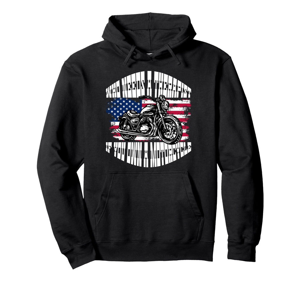 American Motorcycle Biker Hoodie - Aesthetic Graphic for Adults - T-Shirt, Sweatshirt, Hoodie