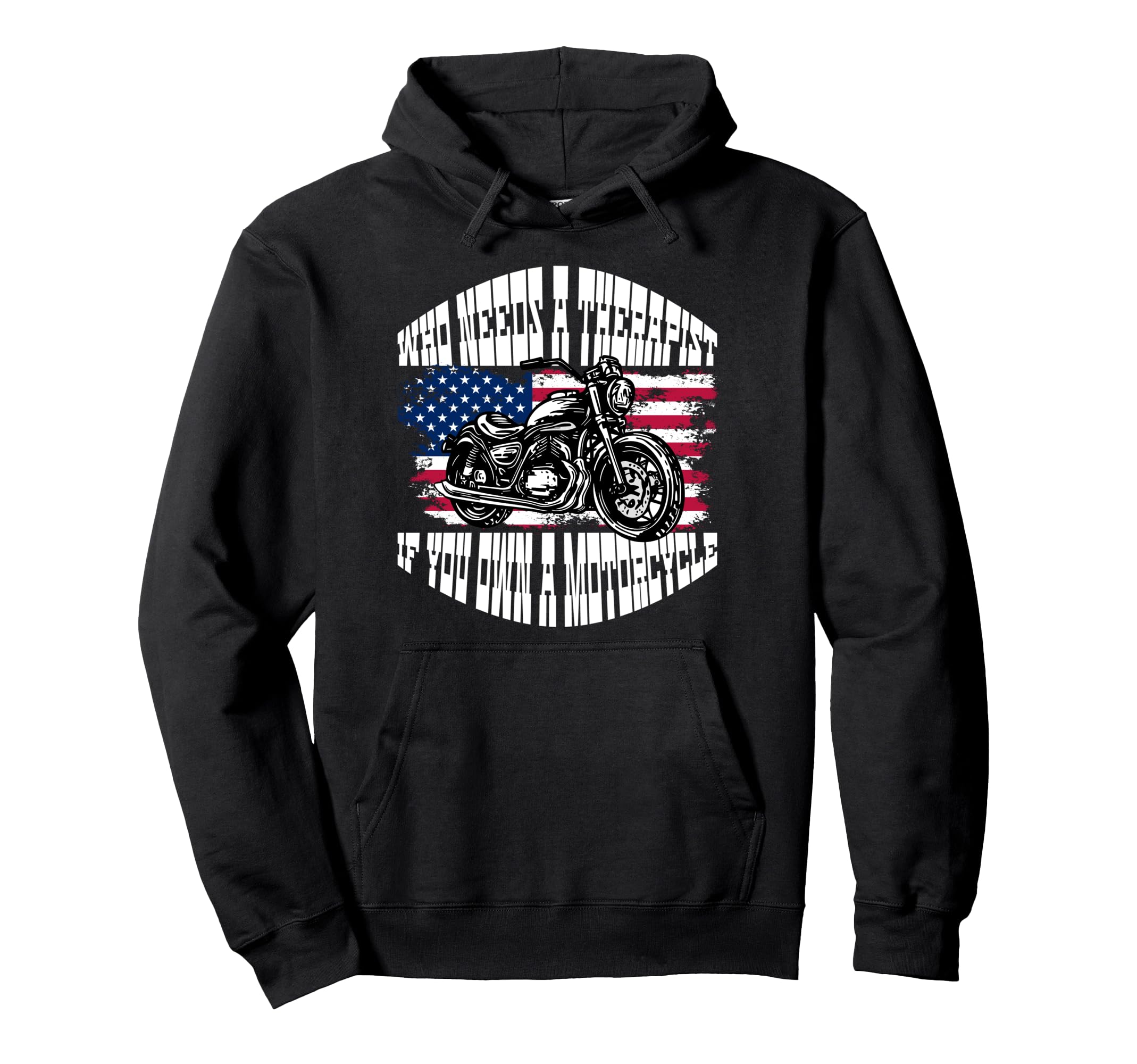 American Motorcycle Biker Hoodie - Aesthetic Graphic for Adults - T-Shirt, Sweatshirt, Hoodie