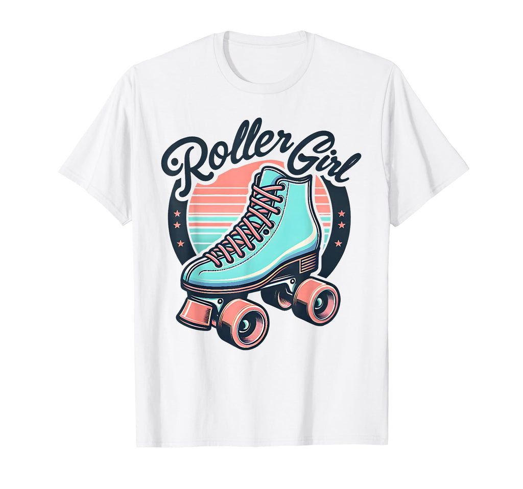 Roller 80S 90S Skates Skating T-Shirt - Unique Graphic Men Women - T-Shirt, Sweatshirt, Hoodie