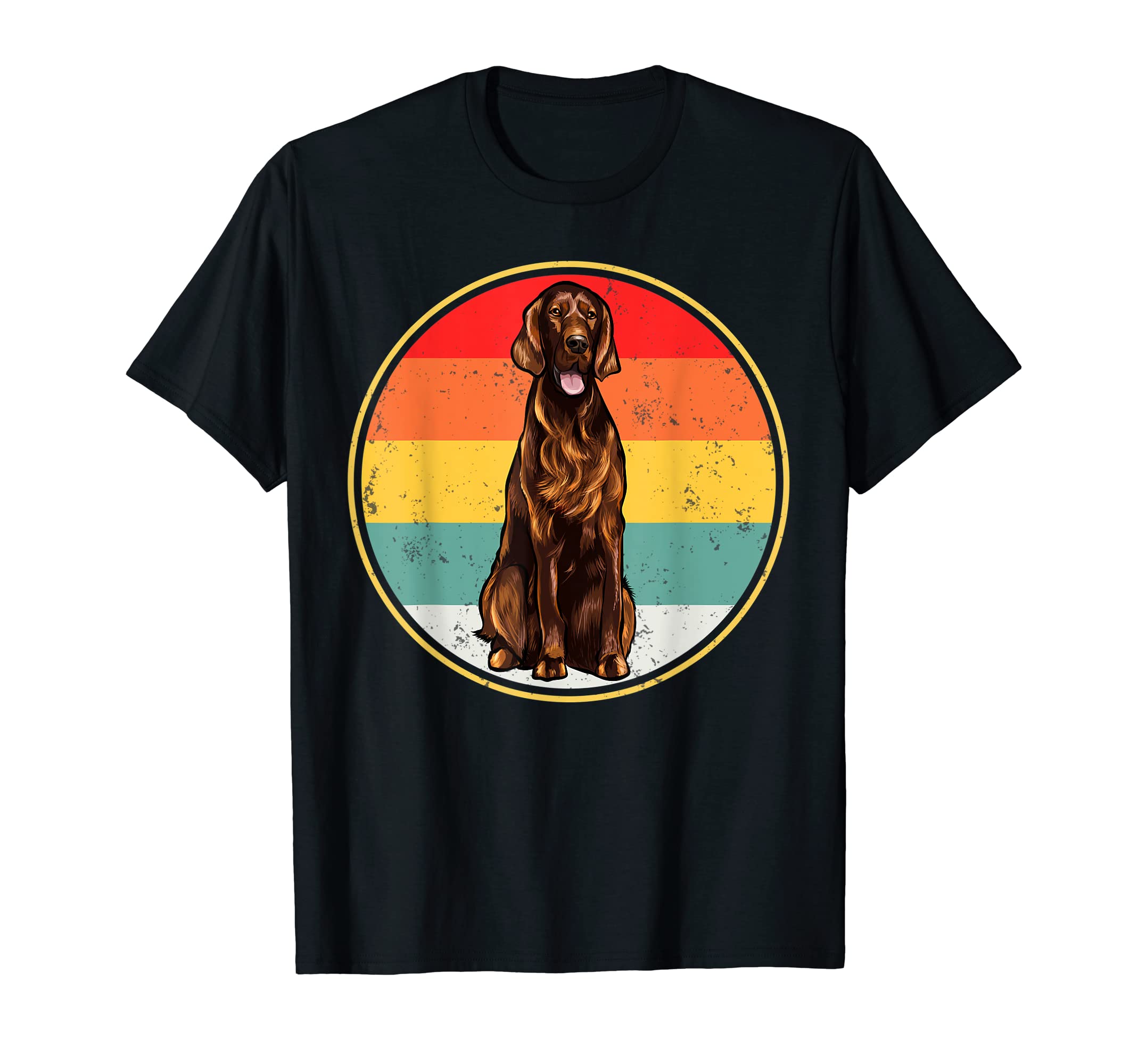Sunset Irish Setter Dog T-Shirt - Fun Novelty Design for Adults - T-Shirt, Sweatshirt, Hoodie