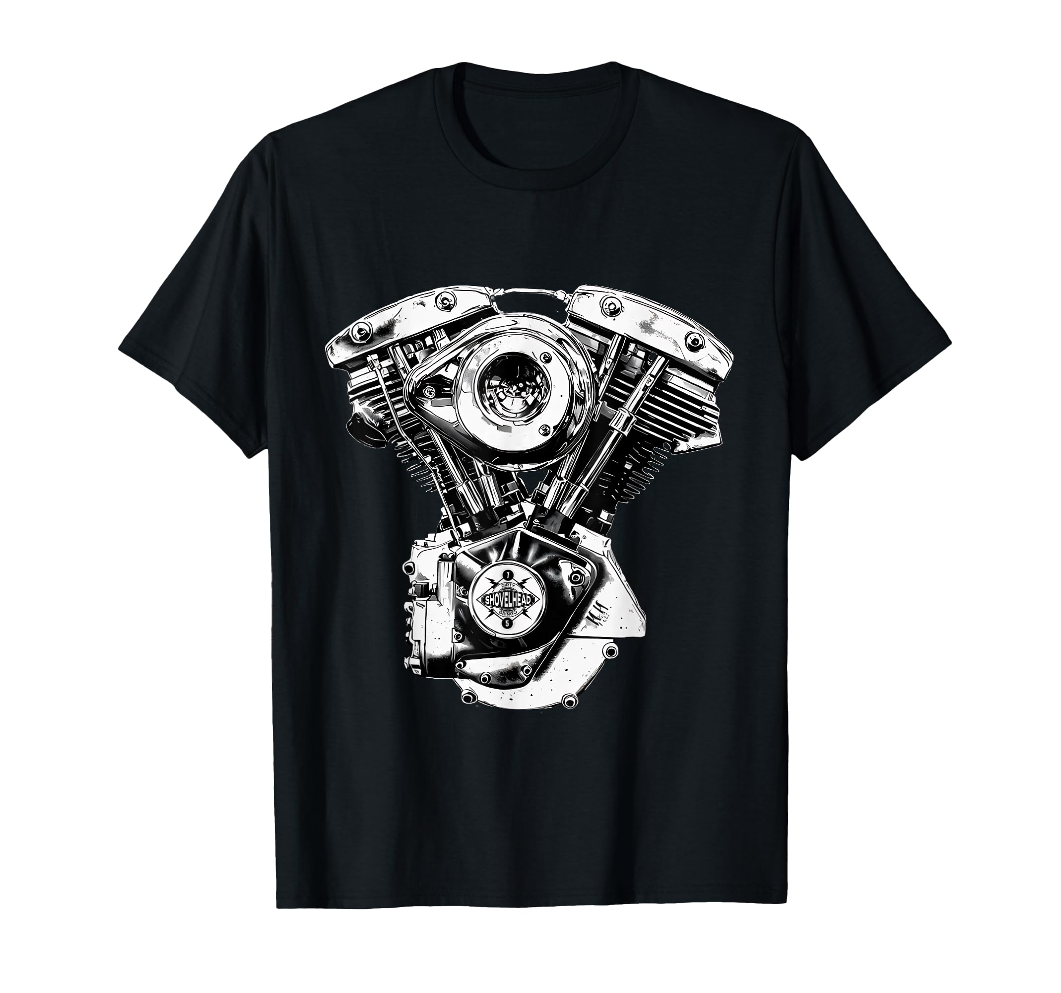 1975 Cone Shovelhead Hd Old School T-Shirt - Graphic Print Unisex - T-Shirt, Sweatshirt, Hoodie