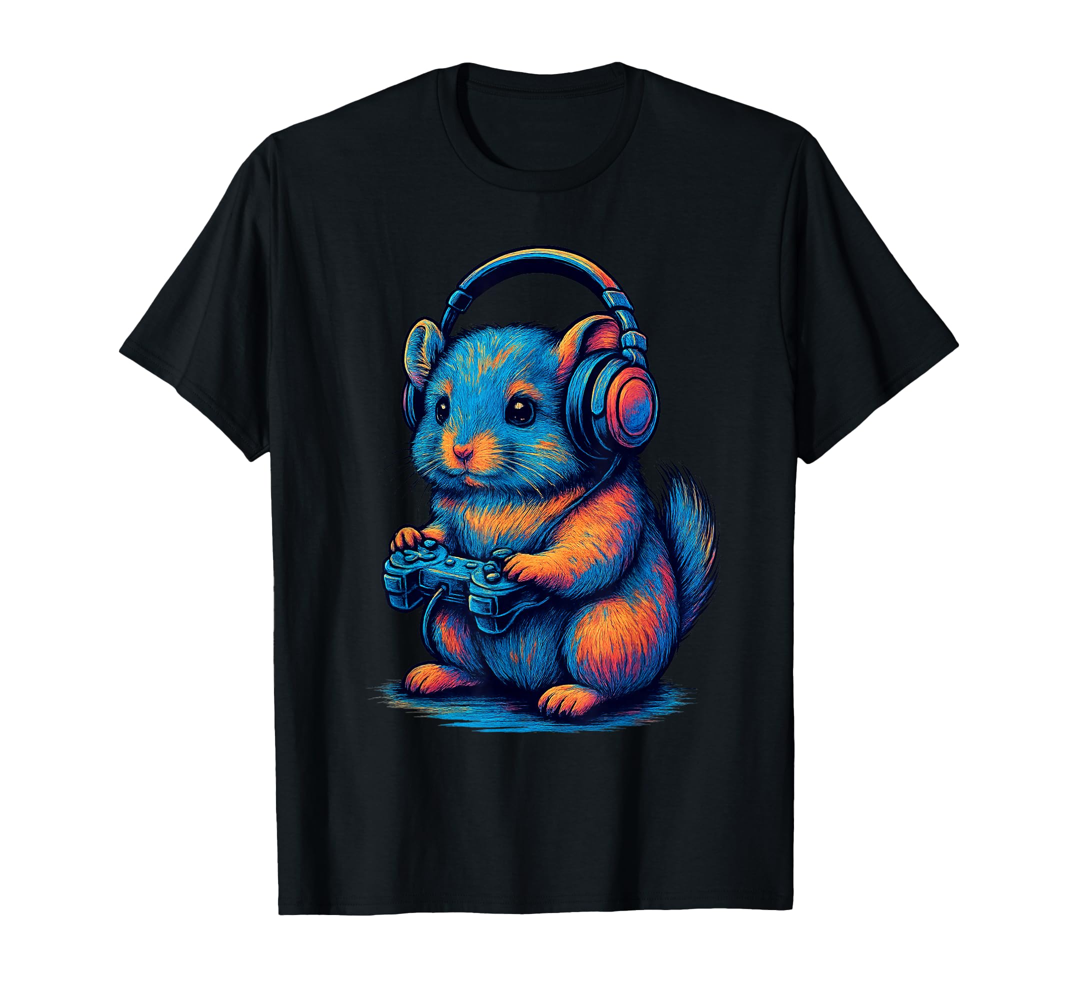 Chinchilla Gamer Gaming Pet Lover T-Shirt - Fun Novelty Design Unisex - T-Shirt, Sweatshirt, Hoodie
