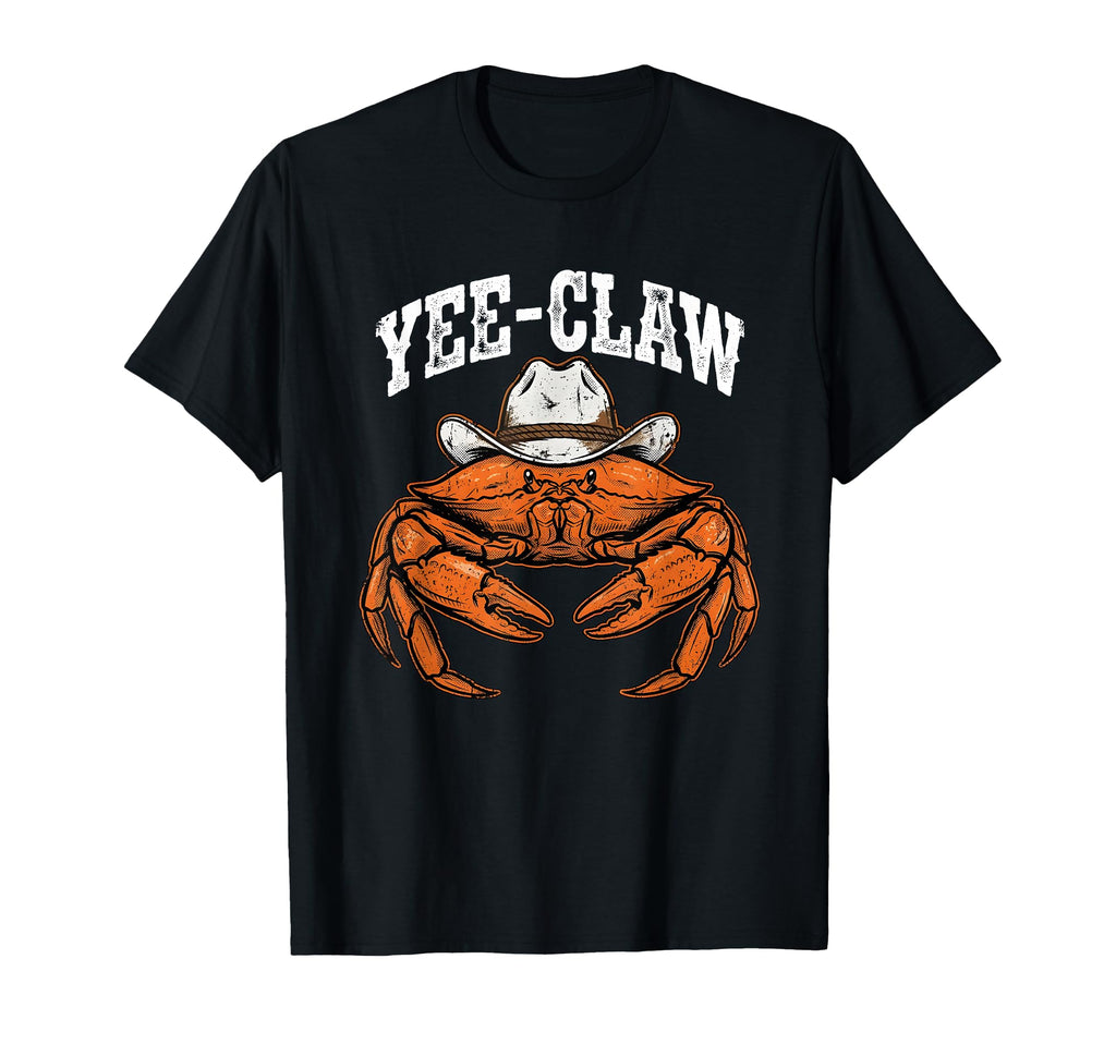 Yee Claw Crab Western Cowboy T-Shirt - Casual Everyday Wear for Adults - T-Shirt, Sweatshirt, Hoodie