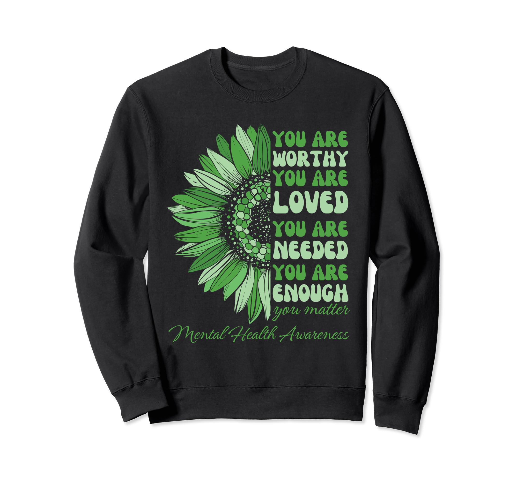 Groovy Motivational Support Warrior Sweatshirt - Minimalist Print Unisex - T-Shirt, Sweatshirt, Hoodie